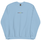 Embroidered Philly Pride Sweatshirt: Pride Flag Horizontal Square Design