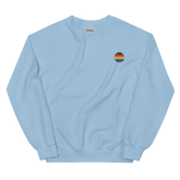 Philly Pride Flag Embroidered Circle Sweatshirt: Celebratory LGBTQ+ Pride Design