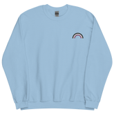 Embroidered Asexual Rainbow Sweater: Pride Flag LGBTQ+ Design