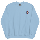 Embroidered Sweatshirt: Polyamory Pride Ring Emblem Design