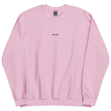 Embroidered Polyamory Sweatshirt: Pride Flag Horizontal Circle Design