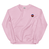 Polyamory Flag Embroidered Circle Sweatshirt: Celebratory LGBTQ+ Pride Design
