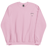 Agender Heart Sweatshirt: Embroidered Pride Sweater