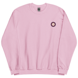 Embroidered Sweatshirt: Polyamory Pride Ring Emblem Design