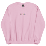 Philly Pride Sweatshirt: Interlaced Heart Outlines Embroidered Sweater