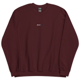 Embroidered Nonbinary Sweatshirt: Pride Flag Horizontal Circle Design