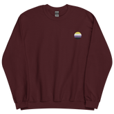 Nonbinary Flag Embroidered Circle Sweatshirt: Celebratory LGBTQ+ Pride Design