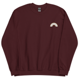 Embroidered Pangender Rainbow Sweater: Pride Flag LGBTQ+ Design