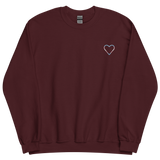 Transgender Heart Sweatshirt: Embroidered Pride Sweater