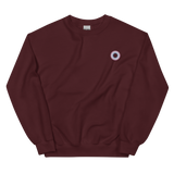 Embroidered Sweatshirt: Bigender Pride Ring Emblem Design