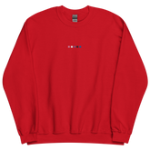 Embroidered Genderfluid Sweatshirt: Pride Flag Horizontal Square Design