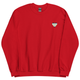 Agender Flag Embroidered Heart Sweater: Celebratory LGBTQ+ Pride Design