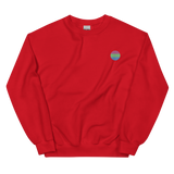 Polysexual Flag Embroidered Circle Sweatshirt: Celebratory LGBTQ+ Pride Design