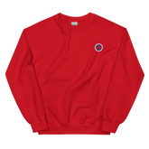 Embroidered Sweatshirt: Genderfluid Pride Ring Emblem Design