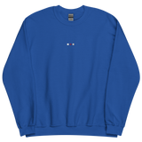 Embroidered Demisexual Sweatshirt: Pride Flag Horizontal Square Design