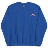 Embroidered Asexual Rainbow Sweater: Pride Flag LGBTQ+ Design