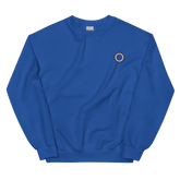 Embroidered Sweatshirt: Asexual Pride Ring Emblem Design