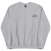 Embroidered Queer Rainbow Sweater: Pride Flag LGBTQ+ Design