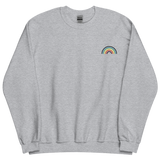 Embroidered Queer Rainbow Sweater: Pride Flag LGBTQ+ Design