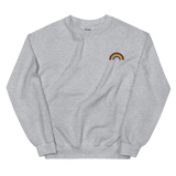 Embroidered Philly Pride Rainbow Sweater: Pride Flag LGBTQ+ Design