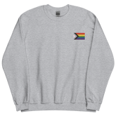 Pride Progress Pride Flag Embroidered Sweatshirt