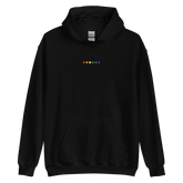 Embroidered Pride Hoodie: Pride Flag Horizontal Square Design