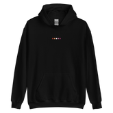 Embroidered Lesbian Hoodie: Pride Flag Horizontal Square Design