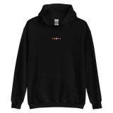 Embroidered Lesbian Hoodie: Pride Flag Horizontal Square Design