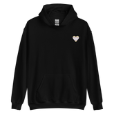 Pangender Flag Embroidered Heart Hoodie: Celebratory LGBTQ+ Pride Design