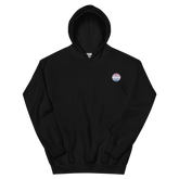 Bigender Flag Embroidered Circle Hoodie: Celebratory LGBTQ+ Pride Design