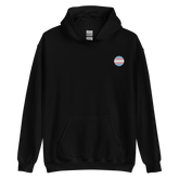Transgender Flag Embroidered Circle Hoodie: Celebratory LGBTQ+ Pride Design