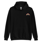 Embroidered Gilbert Baker Pride Rainbow Hoodie: Pride Flag LGBTQ+ Design