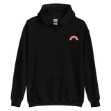 Embroidered Lesbian Rainbow Hoodie: Pride Flag LGBTQ+ Design