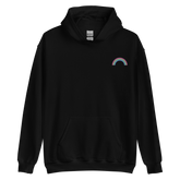 Embroidered Polysexual Rainbow Hoodie: Pride Flag LGBTQ+ Design