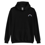 Embroidered Polysexual Rainbow Hoodie: Pride Flag LGBTQ+ Design