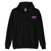 Bisexual Pride Flag Embroidered Hoodie