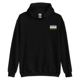 Genderqueer Pride Flag Embroidered Hoodie