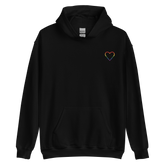 Pride Heart Hoodie: Embroidered Pride Sweatshirt