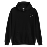 Pangender Heart Hoodie: Embroidered Pride Sweatshirt