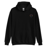 Gilbert Baker Pride Heart Hoodie: Embroidered Pride Sweatshirt