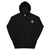 Embroidered Hoodie: Transgender Pride Ring Emblem Design