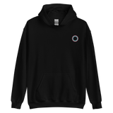 Embroidered Hoodie: Polysexual Pride Ring Emblem Design