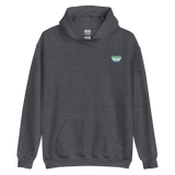 Gay Pride Flag Embroidered Heart Hoodie: Celebratory LGBTQ+ Pride Design