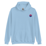 Bisexual Flag Embroidered Circle Hoodie: Celebratory LGBTQ+ Pride Design