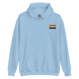 Pride Flag Embroidered Hoodie