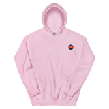 Polyamory Flag Embroidered Circle Hoodie: Celebratory LGBTQ+ Pride Design