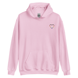 Philly Pride Heart Hoodie: Embroidered Pride Sweatshirt