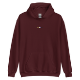 Embroidered Nonbinary Hoodie: Pride Flag Horizontal Square Design