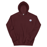 Bigender Flag Embroidered Circle Hoodie: Celebratory LGBTQ+ Pride Design