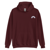 Embroidered Transgender Rainbow Hoodie: Pride Flag LGBTQ+ Design